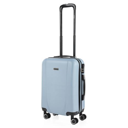 Valise Cabine Rigide Petite 4 Roues Trolley 55 Cm En ABS Texturé. Bagage À Main. Résistant Légère. Poignée 2 Anses Et Cadenas. Low Cost Ryanair. 71150