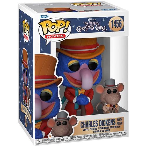 Figurine Funko Pop - Les Muppets N°1456 - Charles Dickens Avec Rizzo (Noël Chez Les Muppets) (72413)