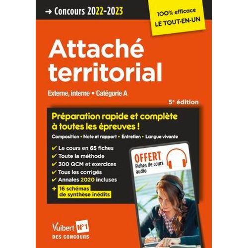 Concours Attaché Territorial - Catégorie A - Concours 2022-2023
