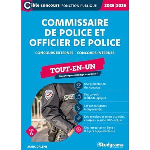 Commissaire De Police Et Officier De Police - Tout-En-Un - Catégorie A - Concours 2025-2026