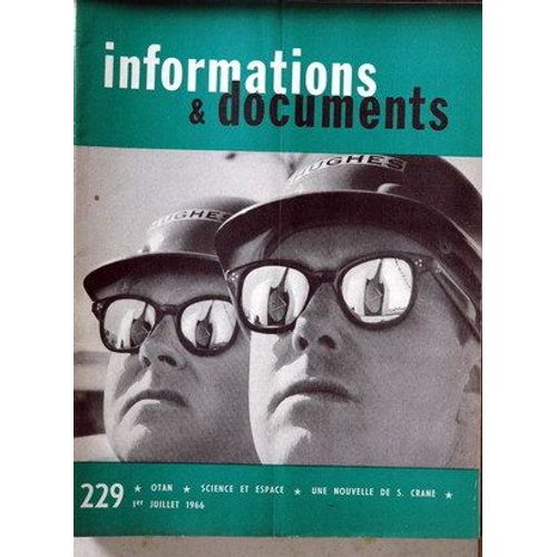 Informations Et Documents N° 229 Du 01/07/1966
