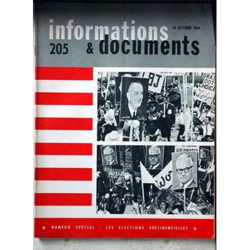 Informations Et Documents N° 205 Du 15/10/1964