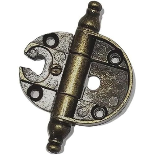Paire De Charnières Pour Porte De Meubles Anciens En Bois Et Armoires De Style Classique Salon Ou Chambre À Coucher Art Pauvre Lourds Battu Charnières Antiques (Bs0286, Bronze)[Jia5281552]