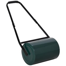 Rouleau à gazon de Jardin robuste grande capacité 30 L dim. 104L x 42l x 30H cm vert