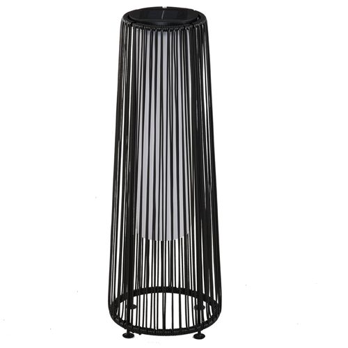Lampadaire Led De Jardin Style Colonial H.61 Cm Résine Filaire Noire