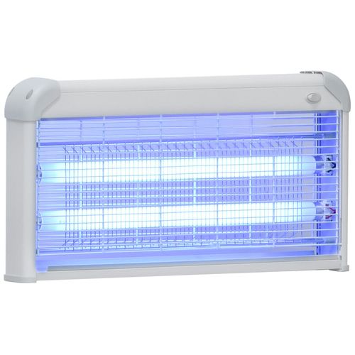Outsunny Lampe UV anti-insectes anti moustique tue mouche électrique destructeur d'insectes 30 W gris