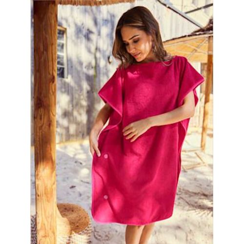 Poncho De Bain - - Fuchsia