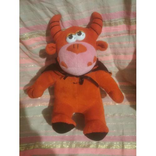 Doudou Peluche Diable Diablotin Rouge Noir Cape Cady Diffusion