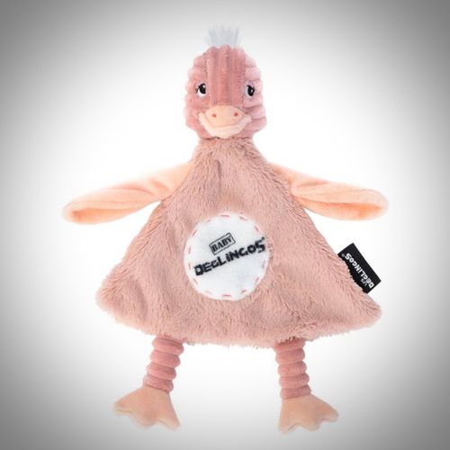 Doudou Autruche Baby Deglingos Pomelos Peluche Jouet Bébé 