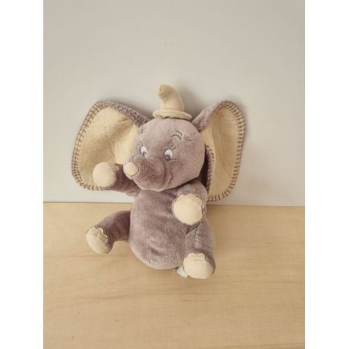 Doudou Éléphant Gris Beige Dumbo Disney