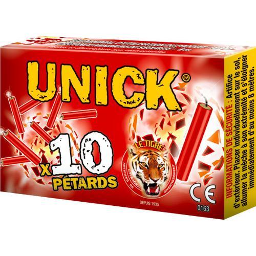 Paquet De 10 Pétards à Mèche Unick Le Tigre