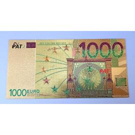 Billet de 1000 Euros en polymère plaqué Or - 1000? Série 2016