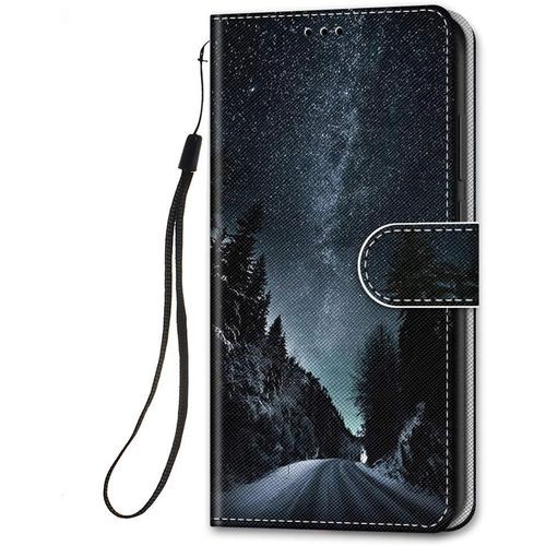 Coque En Cuir Pour Xiaomi Redmi Note 10 / Note 10s 4g A Rabat Et Folio Portefeuille, Housse Cuir Avec Support Fentes Pour Cartes Etui Anti Choc 360 Degres Cover Silicone - Ciel