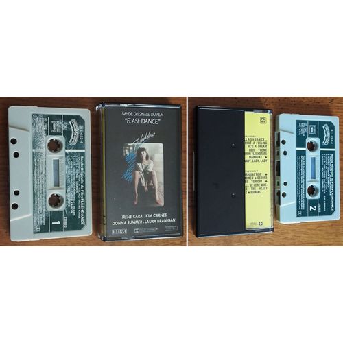 K7 Audio Tape Bof Soundtrack Film " Flashdance " 1983 Kim Carnes ,Laura Branigan ,Donna Summer ,Shandi, Label Papier Vert 811 492-4 ,Casablanca Records