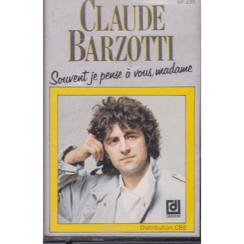 Claude Barzotti Cassette Je Pense A Vous Madame