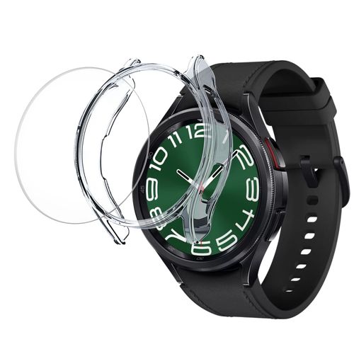 Coque Compatible Samsung Galaxy Watch 6 Classic 47mm - Protection Rigide Étui Transparent Écran Verre Trempé Phonillico®