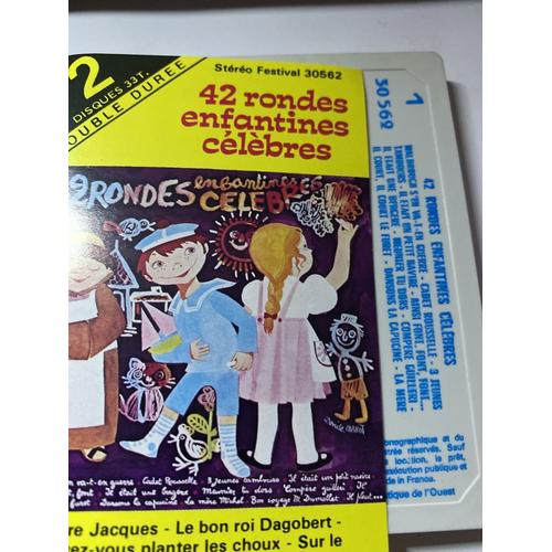 42 Rondes Enfantines Célèbres Vol 1 Cassette Audio