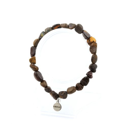 Bracelet Opale Boulder D'australie. Taille Personnalisable. Fabriqué En France.