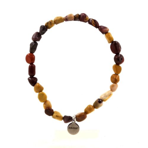 Bracelet Perles Mookaite D'australie. Fabriqué En France. Taille Personnalisable.