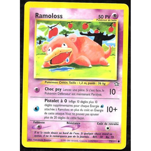 Carte Pokémon Ramoloss 73/111 - Neo Genesis Wizards (Vf)