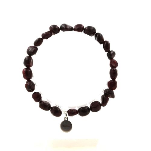 Bracelet Perles Grenat Du Mozambique. Fabriqué En France. Taille Personnalisable.