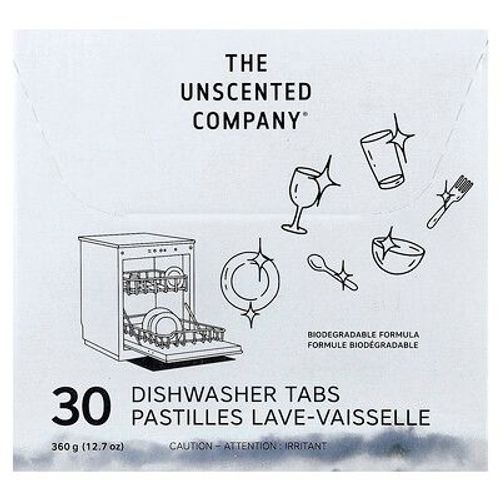 The Unscented Company, Pastilles pour lave-vaisselle, 30 pastilles, 360 g