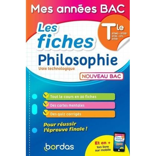 Les Fiches Philosophie Tle Voie Technologique