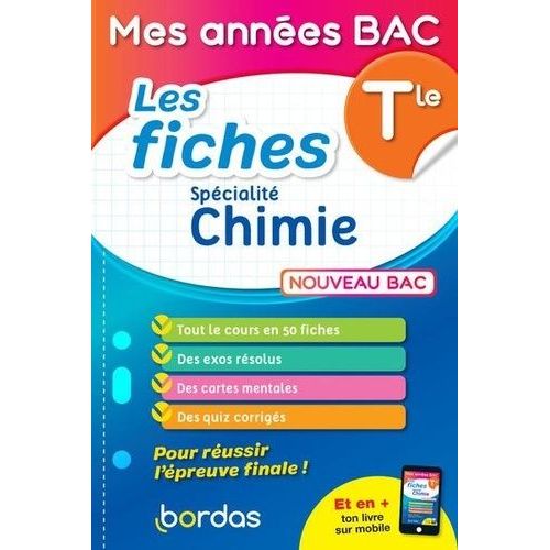 Les Fiches Spécialité Chimie Tle
