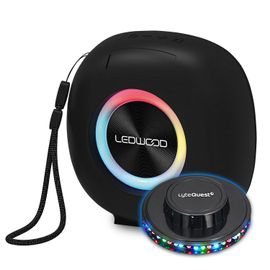 Mini enceinte Bluetooth Ledwood XPLOR100, USB Carte TF, 70W - sur batterie 1200mAh, Fonction TWS, Protection IPX6, Jeu LED OVNI