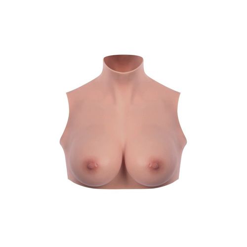 Buste Seins Réalistes Col Haut Peau Foncé