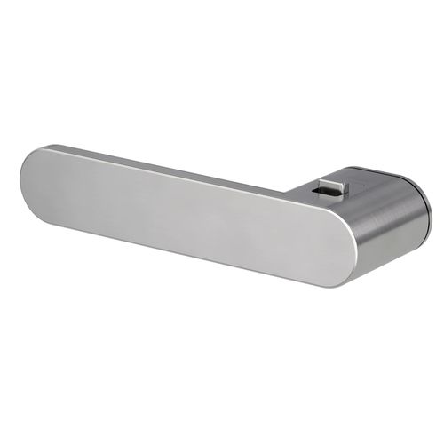Poignée sécurisée Griffwerk AVUS ONE - Acier inoxydable solide - Finition Gris Velours - 38-45mm smart2lock Links - Design épuré et moderne - Pour porte professionnelle
