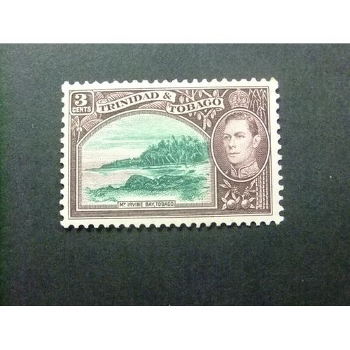 51 Trinidad, Tobago, Colonie Britannique 1938-1944 / Mont Irvine Bay, Roy George V / Yvert 140 A Mh