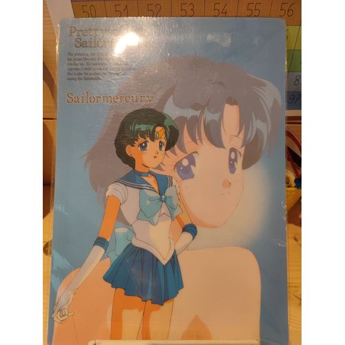 Shitajiki / Grande Carte Plastifiée Sur La Série Sailormoon Des Années 1990, Produit Derivé Officiel Japonais.