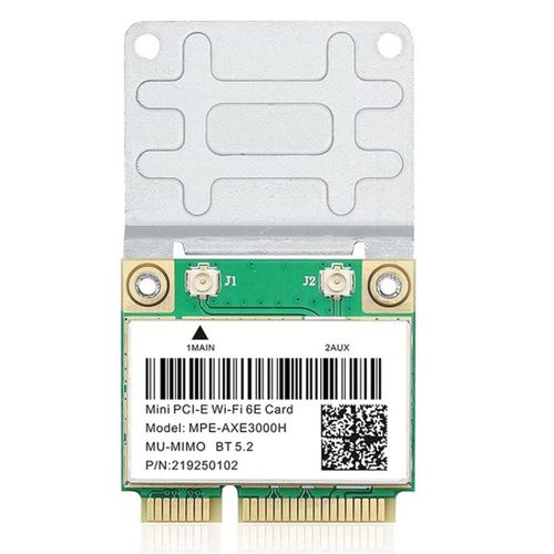 -AXE3000H 5374Mbps Wifi 6E Carte Sans Fil AX210 Mini Carte Wifi PCIE Bluetooth 5.2 802.11AX 2.4G/5G/6Ghz Carte Wifi Wlan
