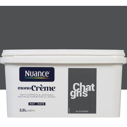 Peinture MonoCrème Chat gris Mat 2.5L