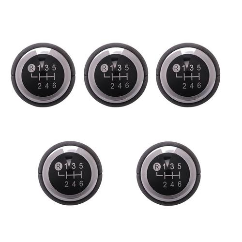 5x Car Bouton De Changement De Vitesse En Plastique Abs De Vitesse 6 Vitesses Pour 1,8 Mt - 2007-2013 / Avensis Yaris D4d T¿ºte De Stylo ? Bille Urbaine