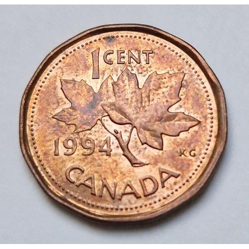 Pièce De Monnaie 1 Cent Elizabeth Ii 1994 (3e Effigie) Canada