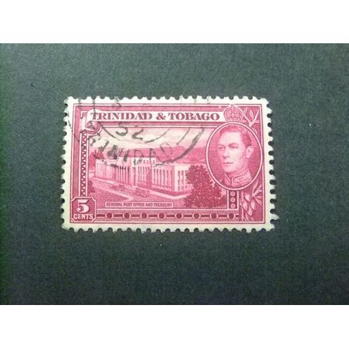 51 Trinidad, Tobago, Colonie Britannique 1938–1944 / Roy George V Post Hotel / Yvert 141 B Fu