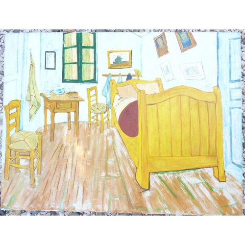 Copie À L'huile De La Chambre De Van Gogh. 60/45.