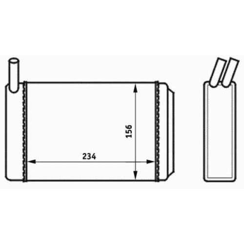 Radiateur De Chauffage - Volkswagen Scirocco 1.5