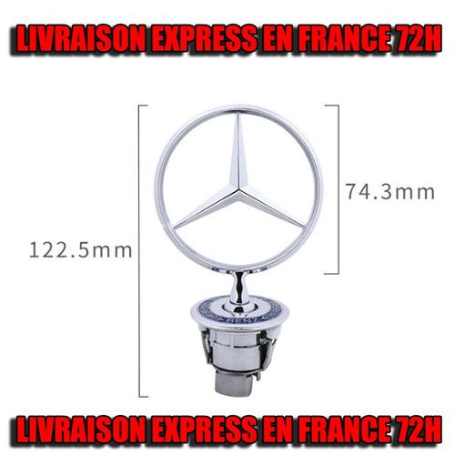 1x Nouveau Capot Badge Capot Logo Pour Mercedes Benz W124 W20 W203 W208 W210