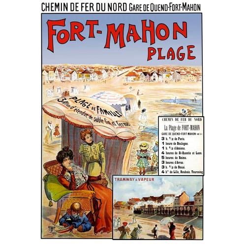 Affiche Fort Mahon Plage 