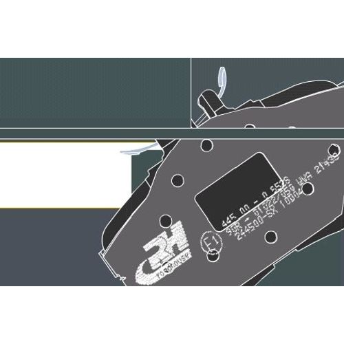 Jeu De 4 Plaquettes De Freins À Disques Avants - Mitsubishi Sigma (F2_A, F1_A) 3.0 V6 (F17a) 12/1990>07/1996
