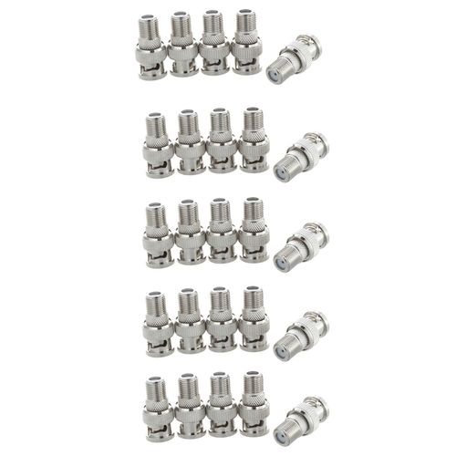 50Pcs BNC Male Plug A F Jack Adaptateur Coaxial Connecteur Coupleur CCTV Camera