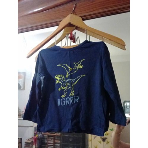 Tee-Shirt Marine Imprimé Coloré 5 Ans In Extenso.