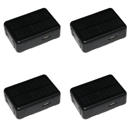 4X Rf-V34 Traqueur Gps Solaire ?tanche 9000Mah Puissance Mouton Vache Bovins Gsm Wifi Suivi Voix Sos Plate-Forme Sans Alarme