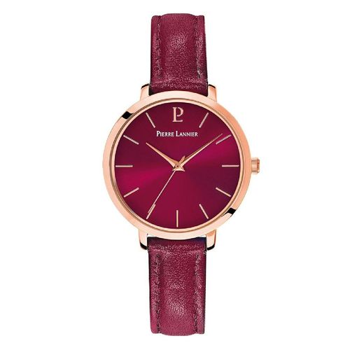 Montre Femme Pierre Lannier Chouquette Cuir Framboise