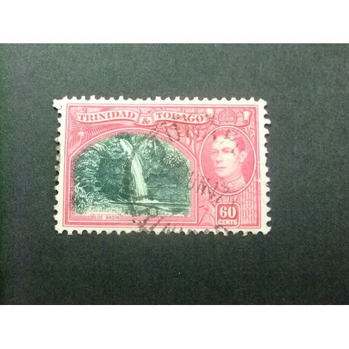 51 Trinidad, Tobago, Colonie Britannique 1938-1944 / Bassin Bleu, Roi George V / Yvert 146 Fu