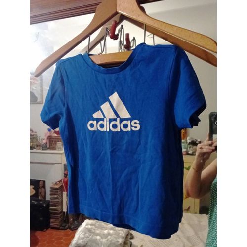 Adidas Tee-Shirt Bleu 4/5 Ans