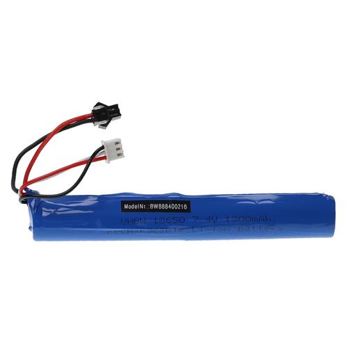 Vhbw Batterie Compatible Avec Sm-2p Connecteur Pour Modéle Rc Par Ex. Voiture De Course Avion (1300mah, 7,4v, Li-Ion, 131 X 18,5 Mm)-Vhbw